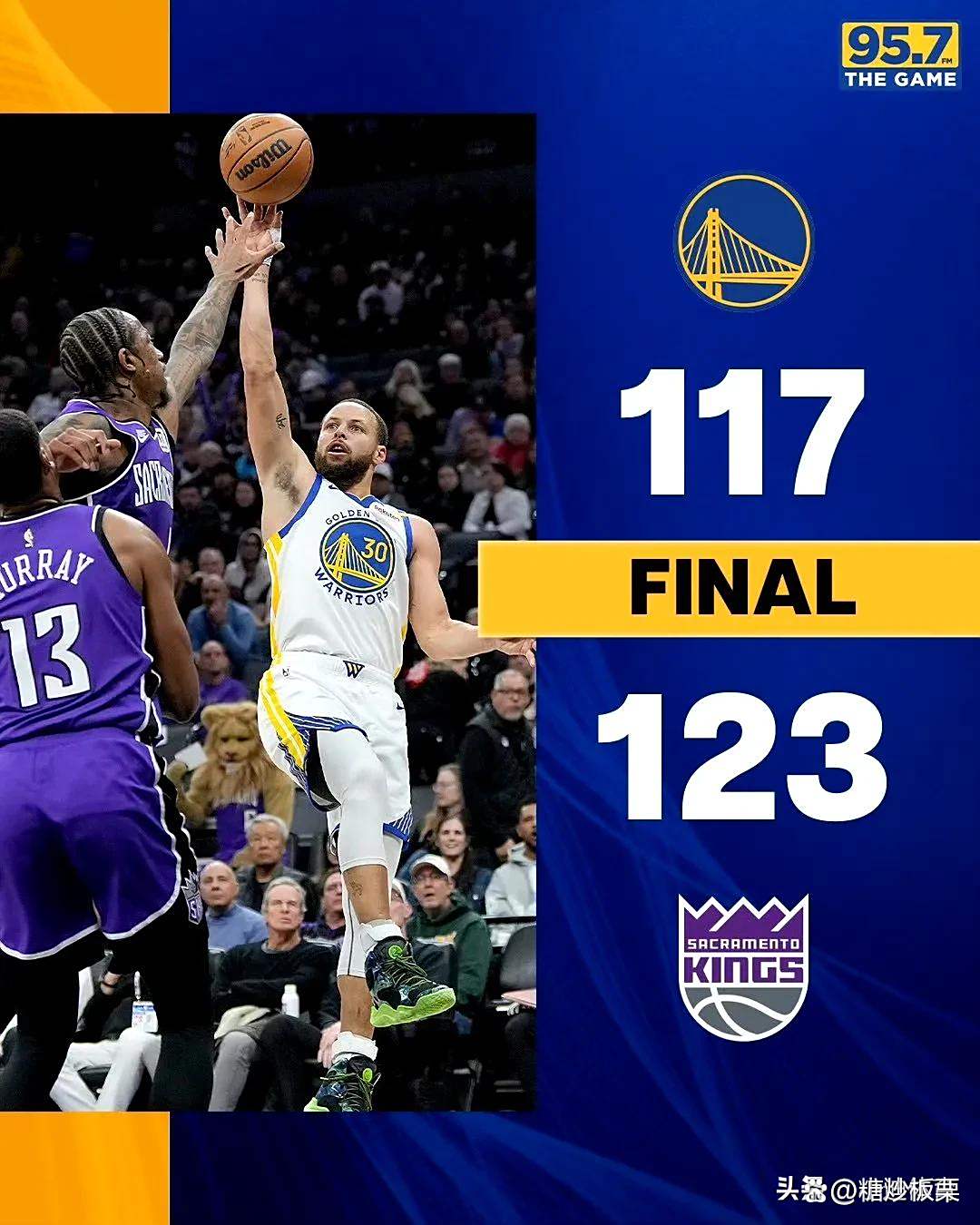 勇士逆转雷霆取得领先